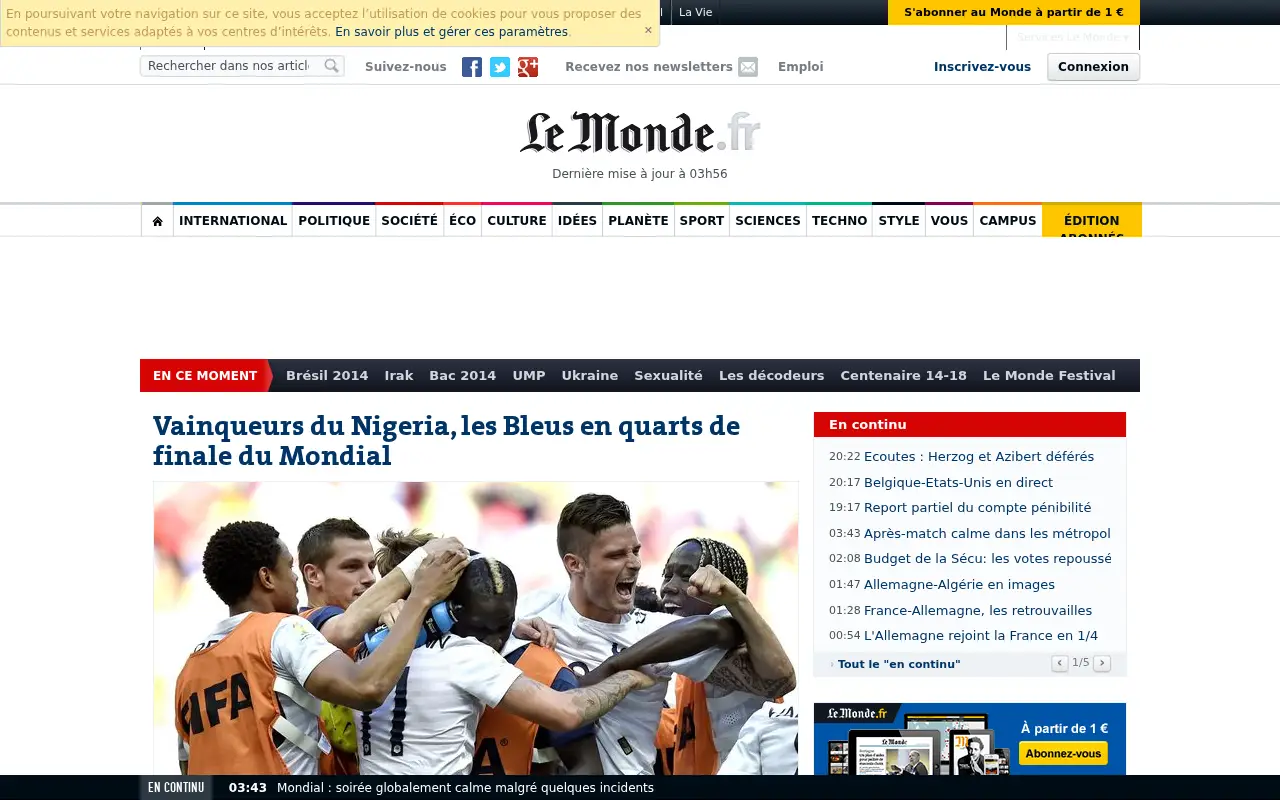 lemonde.fr in 2014