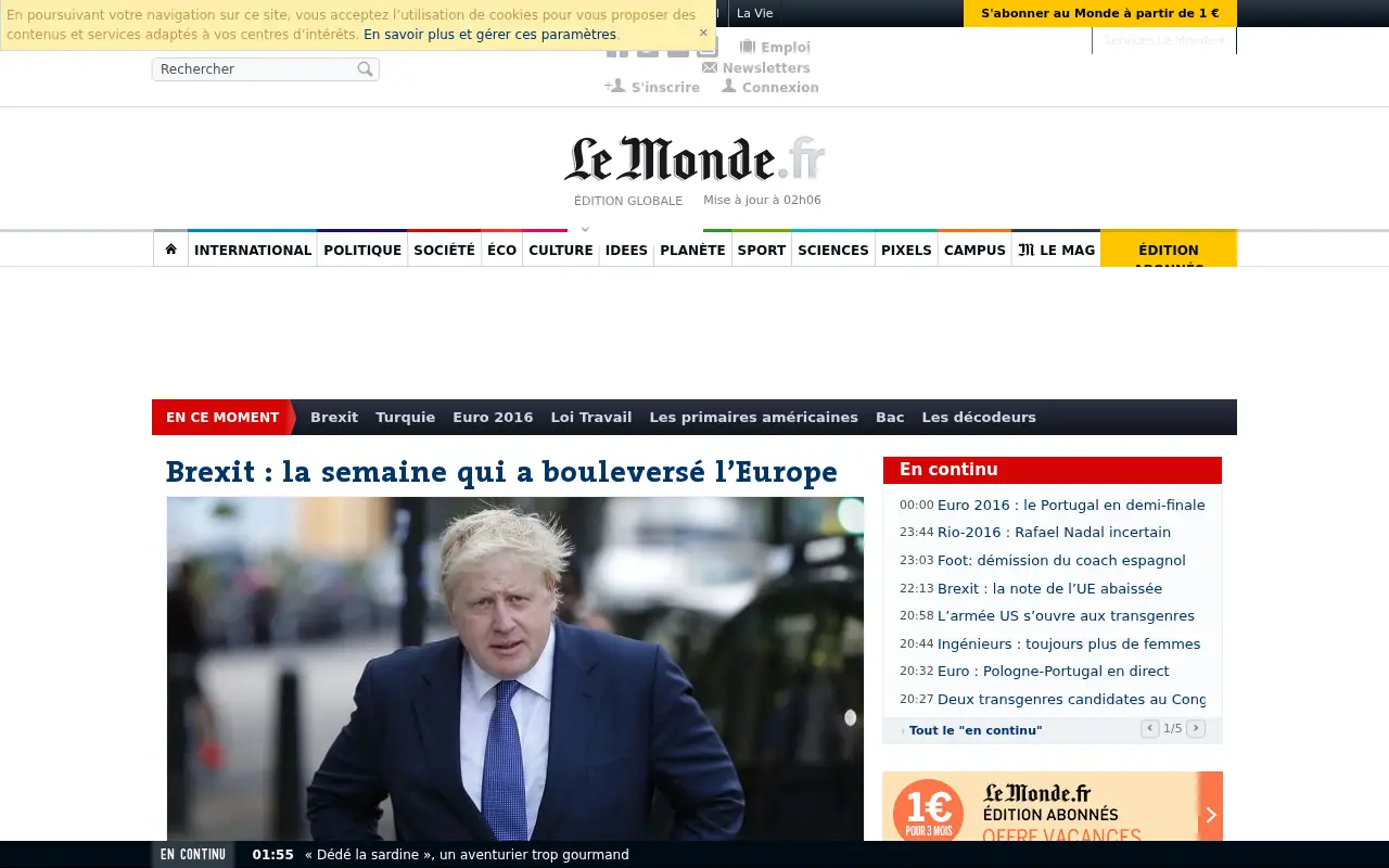 lemonde.fr in 2016