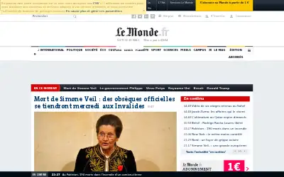 lemonde.fr in 2017