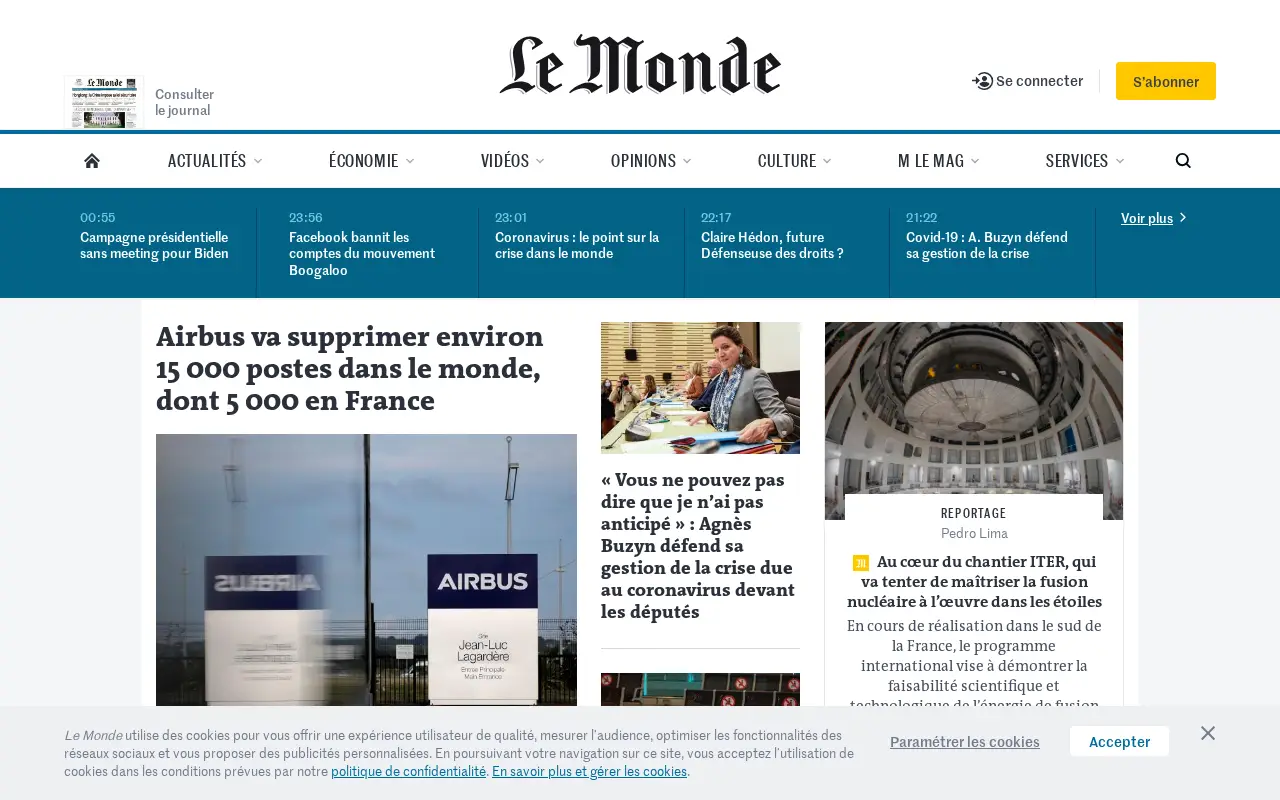 lemonde.fr in 2020