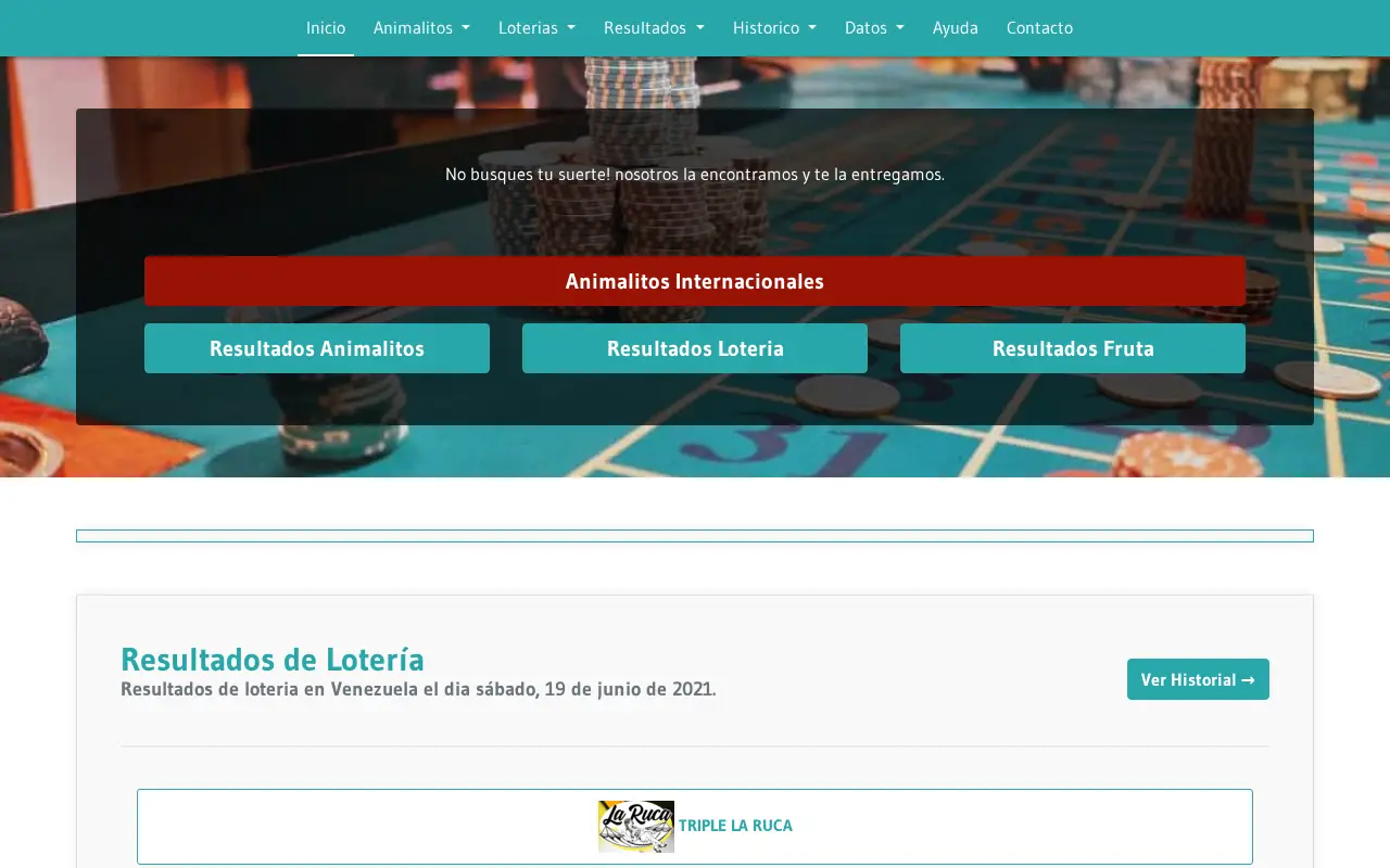 loteriadehoy.com in 2021