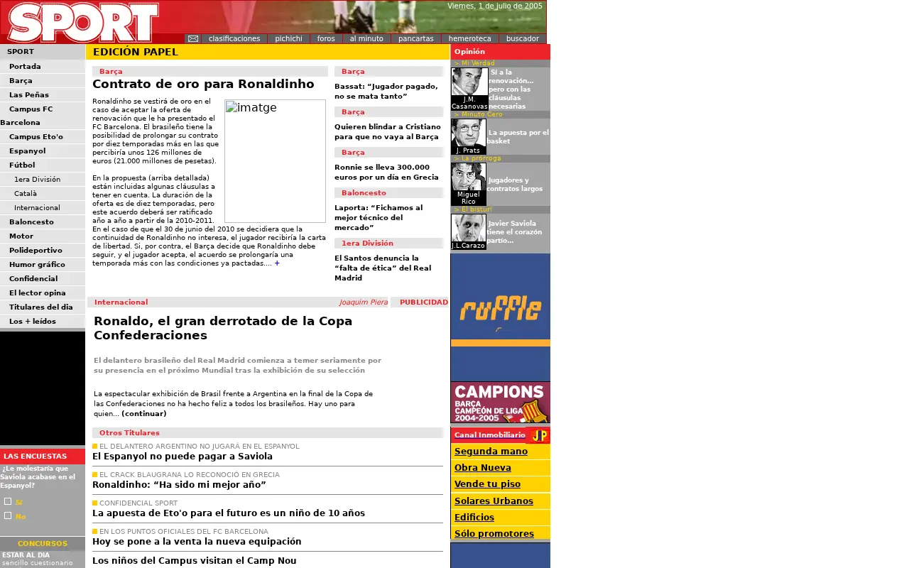sport.es in 2005