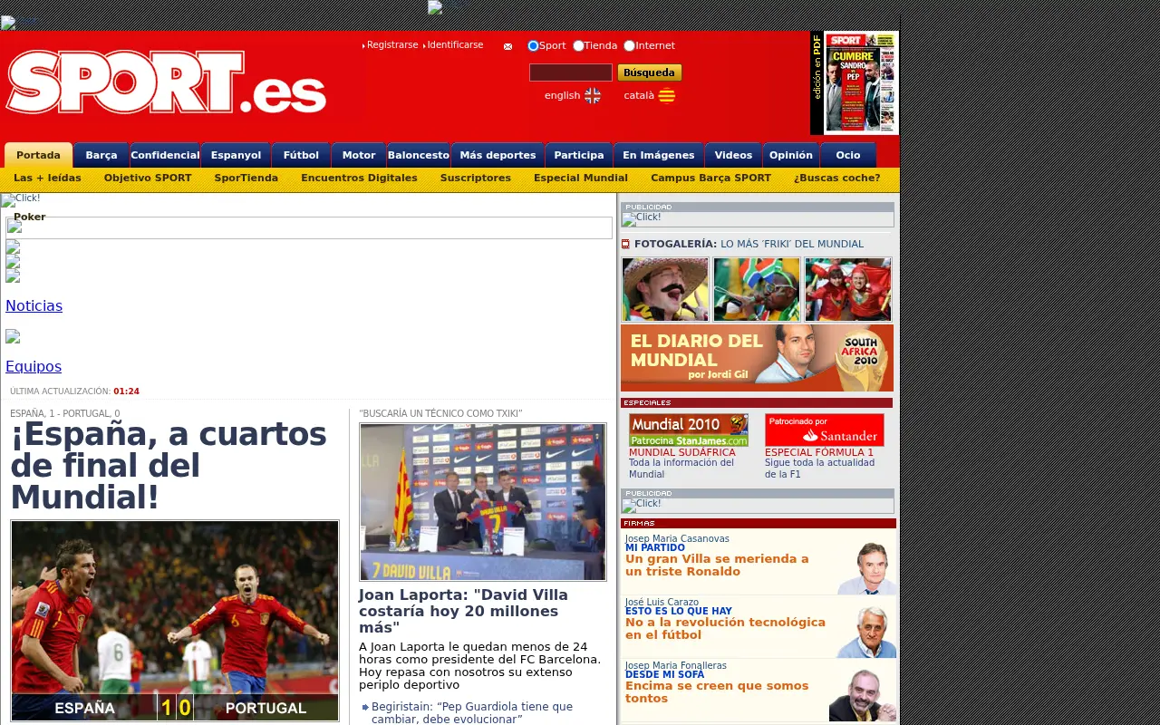 sport.es in 2010