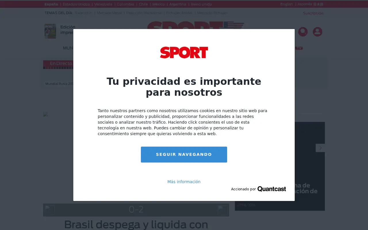 sport.es in 2018