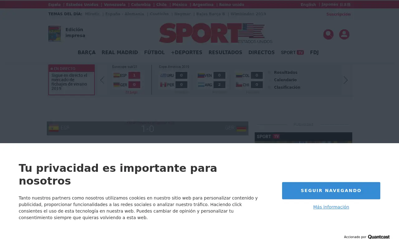 sport.es in 2019