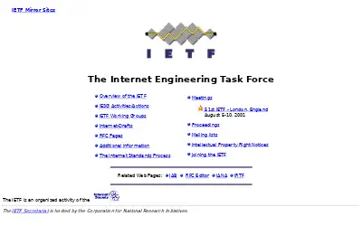 ietf.org in 2001