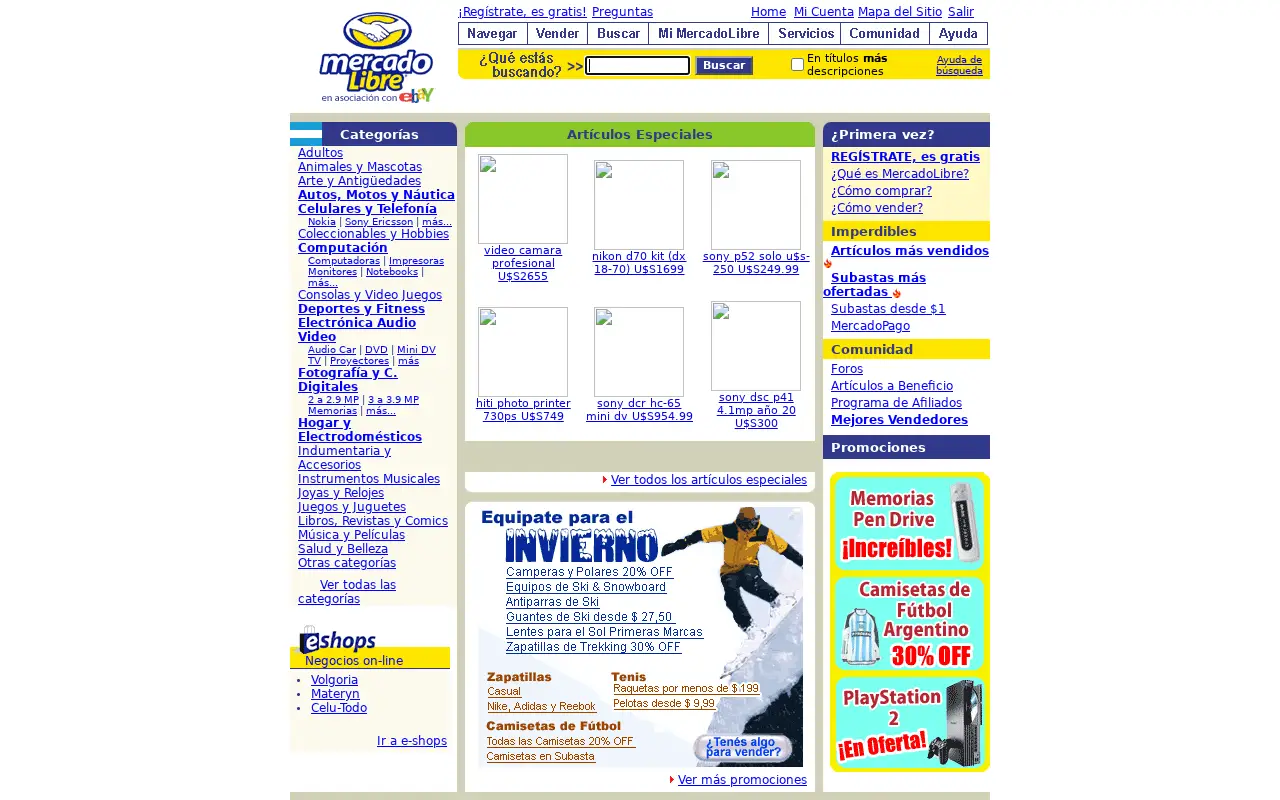 mercadolibre.com.ar on June 30, 2004