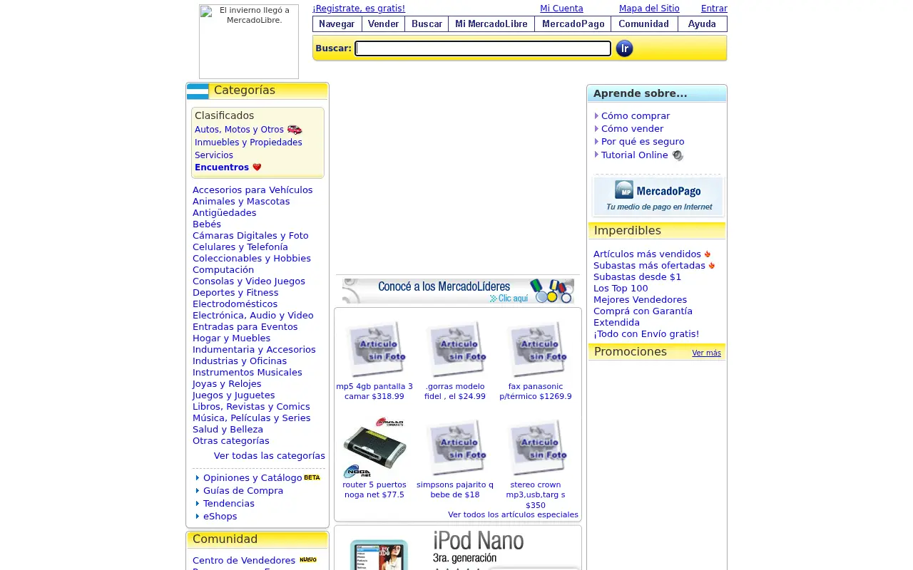 mercadolibre.com.ar on June 30, 2008