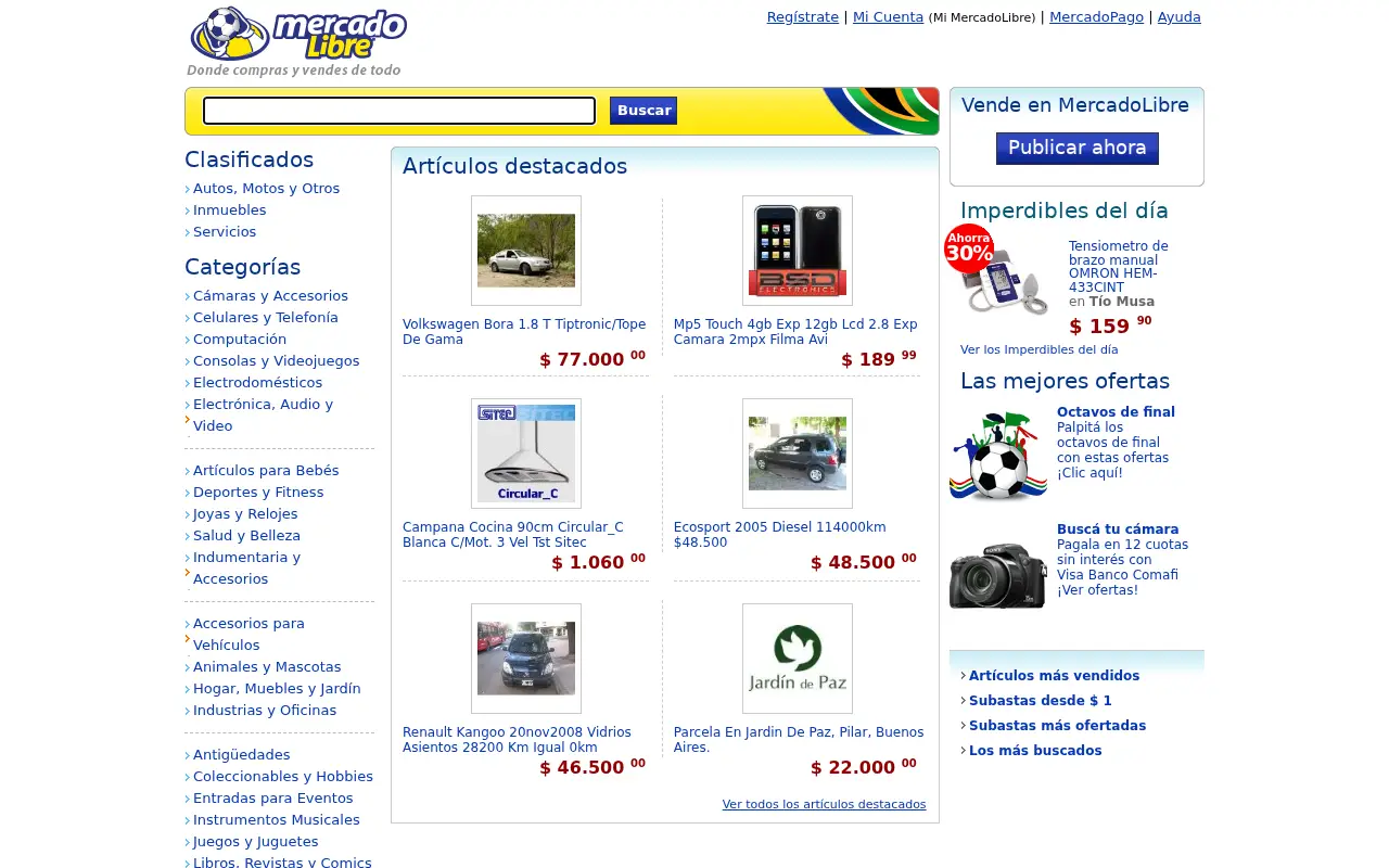 mercadolibre.com.ar on June 26, 2010
