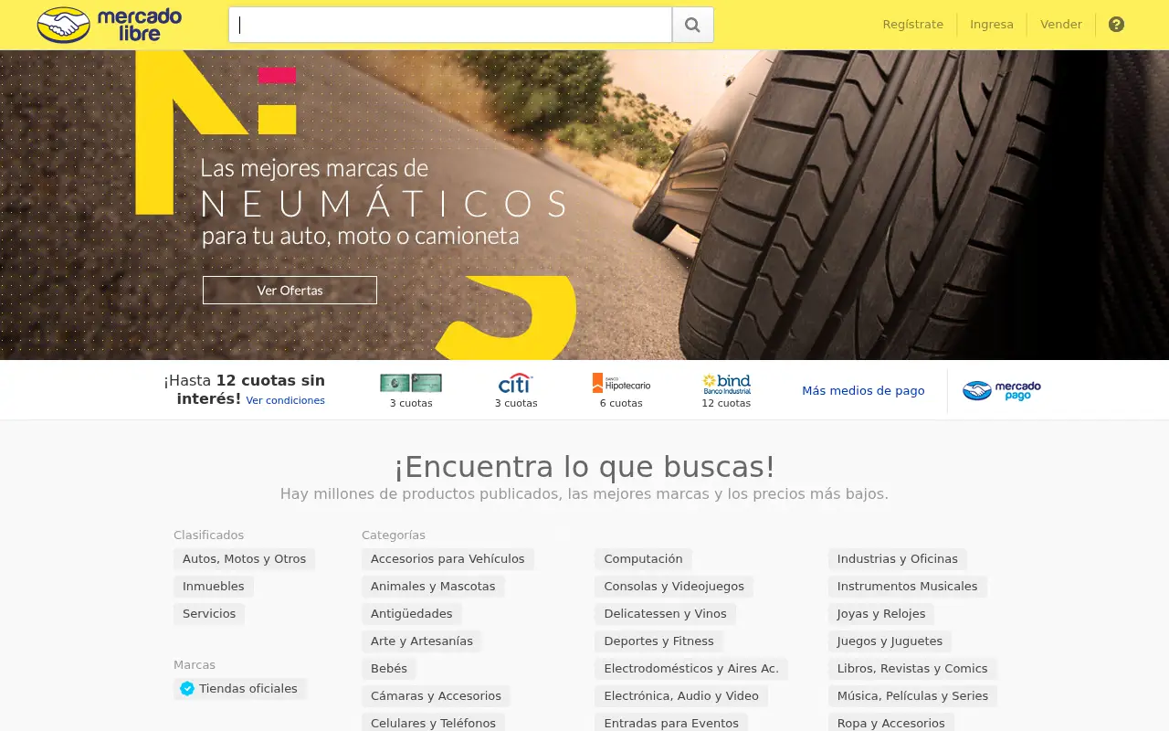mercadolibre.com.ar on June 30, 2016