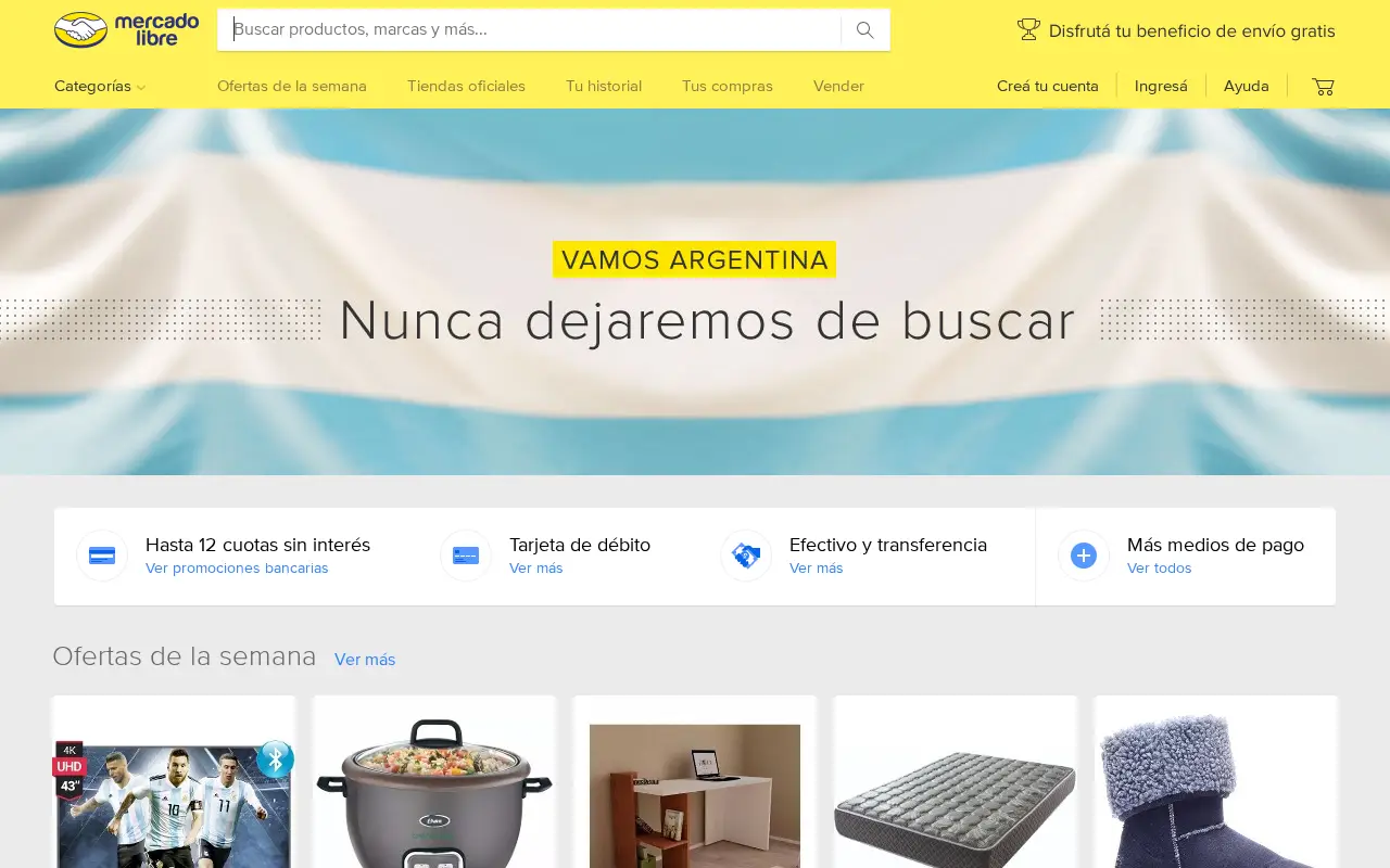 mercadolibre.com.ar on July 1, 2018