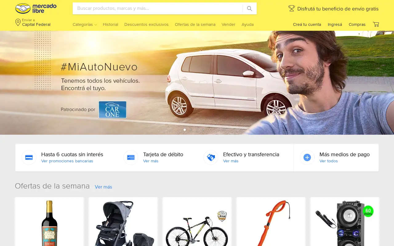 mercadolibre.com.ar on June 30, 2019