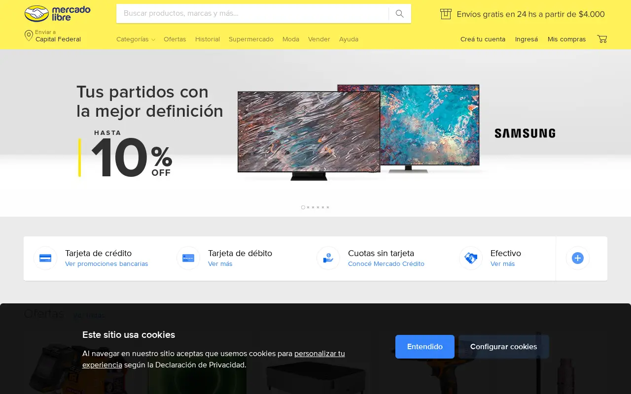 mercadolibre.com.ar on June 30, 2022