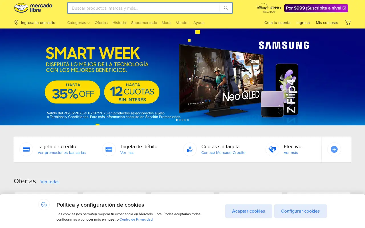 mercadolibre.com.ar on July 1, 2023
