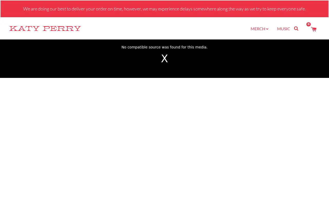 shop.katyperry.com in 2021