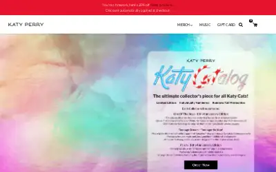 shop.katyperry.com in 2023