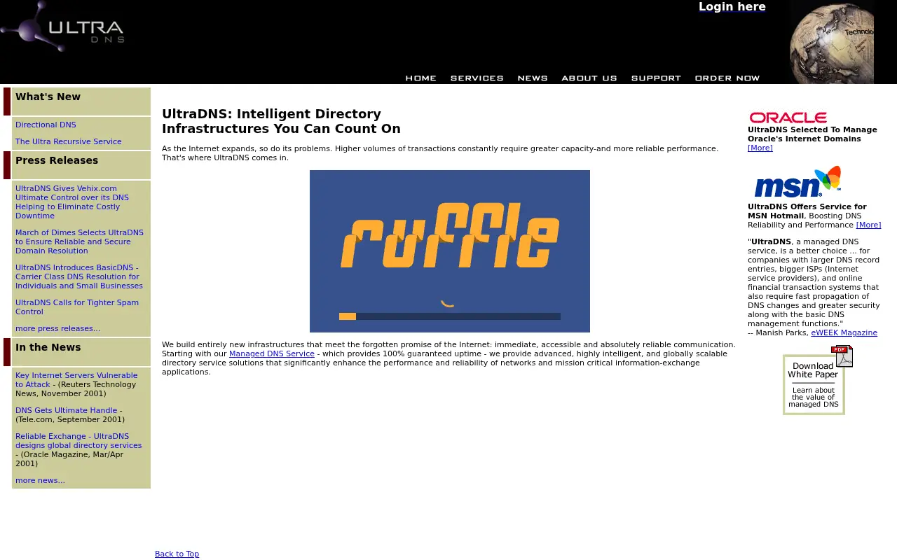 ultradns.com on July 18, 2002