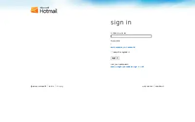 hotmail.com in 2012