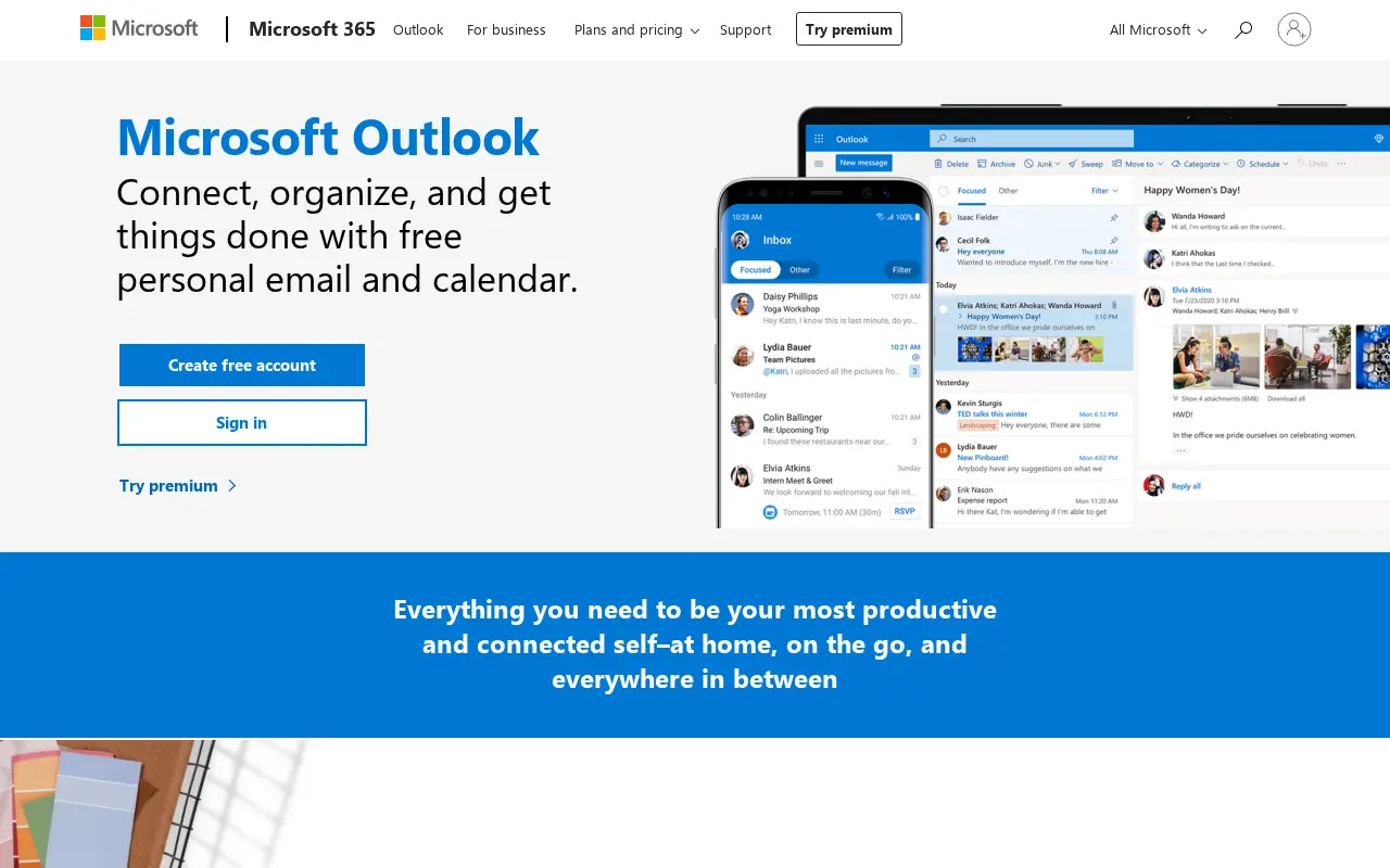 hotmail.com in 2020