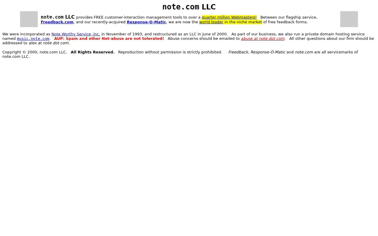 note.com in 2001