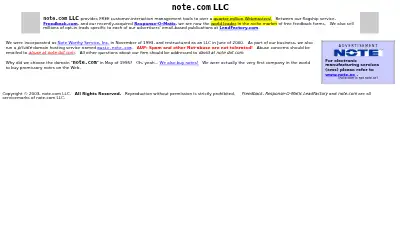 note.com in 2003