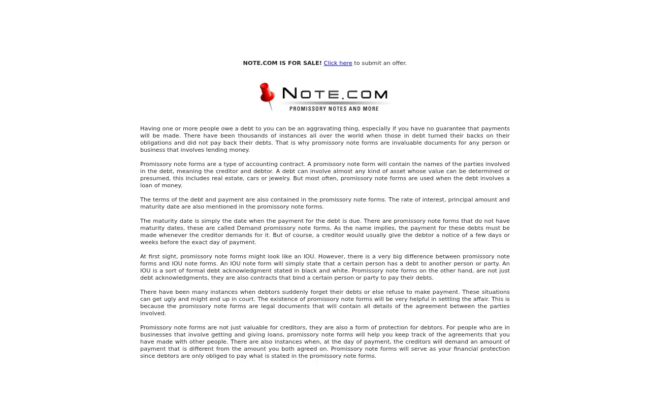 note.com in 2007