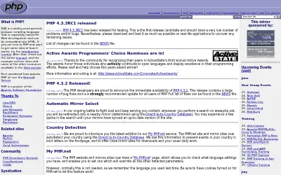 php.net in 2003