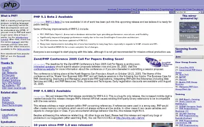 php.net in 2005