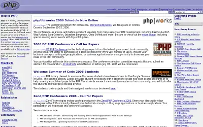 php.net in 2006
