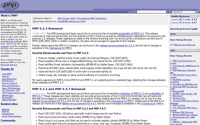 php.net in 2007