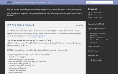 php.net in 2015