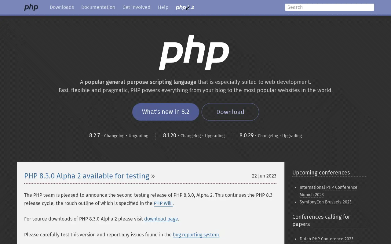 php.net in 2023