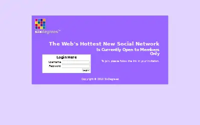 sixdegrees.com in 2010