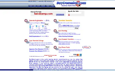 bandcamp.com in 2002