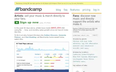 bandcamp.com in 2011