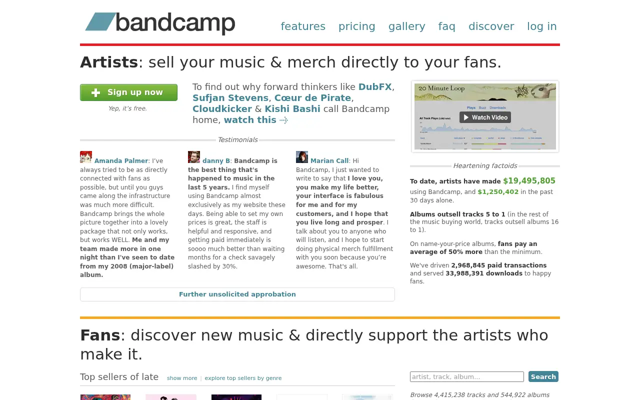 bandcamp.com in 2012