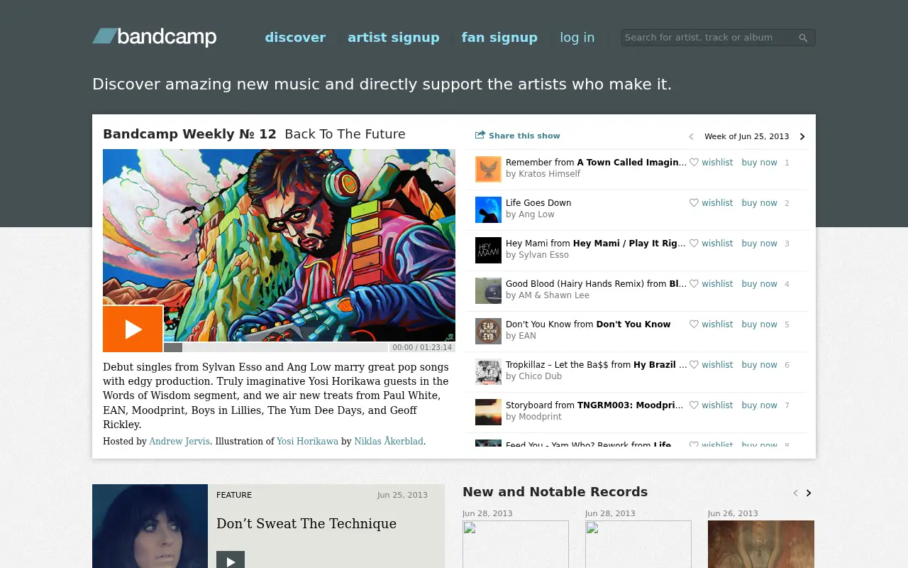 bandcamp.com in 2013