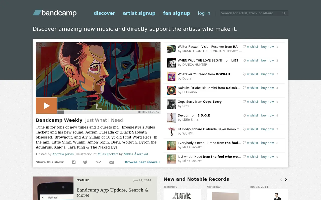 bandcamp.com in 2014