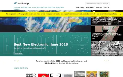 bandcamp.com in 2018