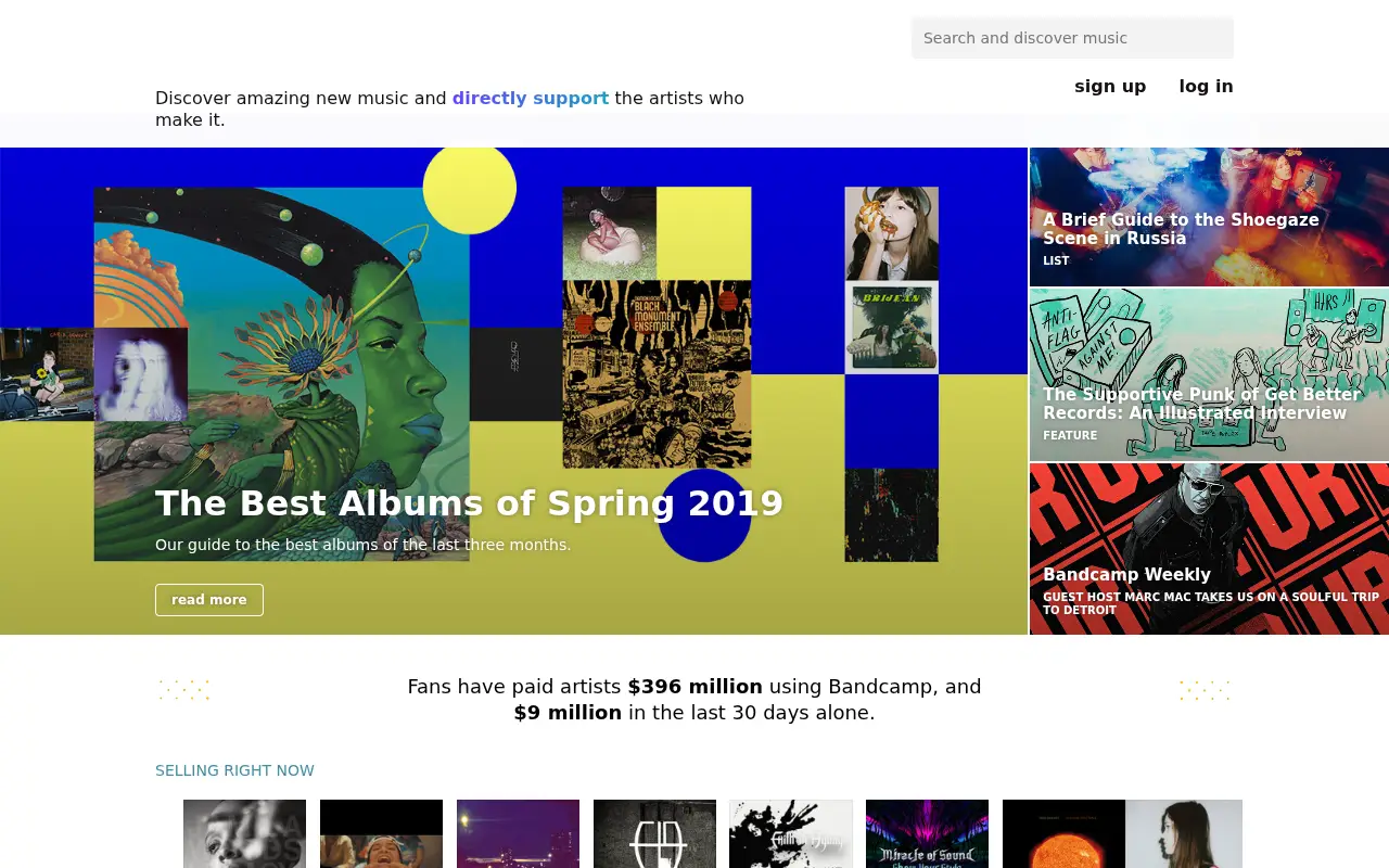 bandcamp.com in 2019