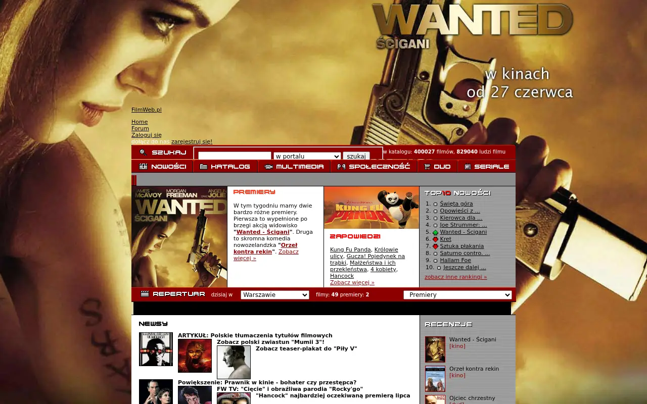 filmweb.pl on June 28, 2008