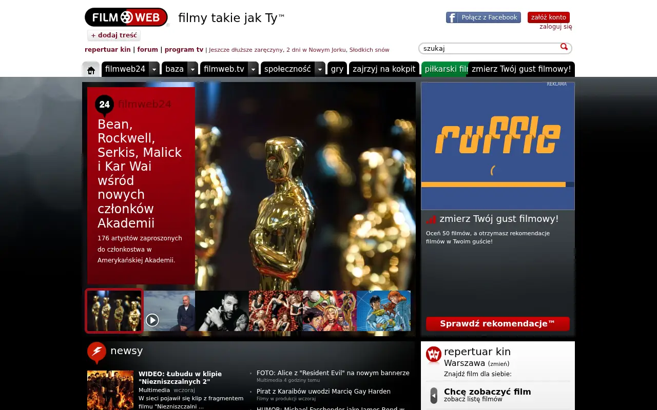 filmweb.pl on July 1, 2012