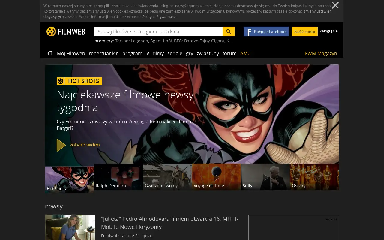 filmweb.pl on July 1, 2016