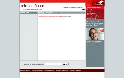 minecraft.com in 2009