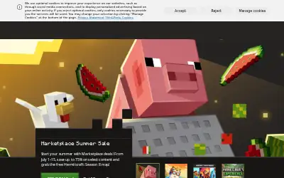 minecraft.com in 2025