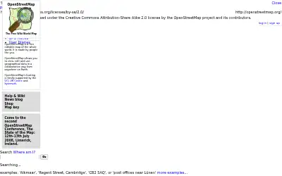 openstreetmap.org in 2008