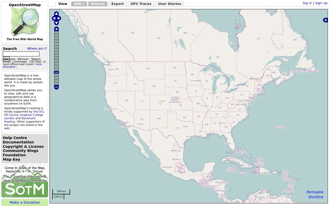 openstreetmap.org in 2011