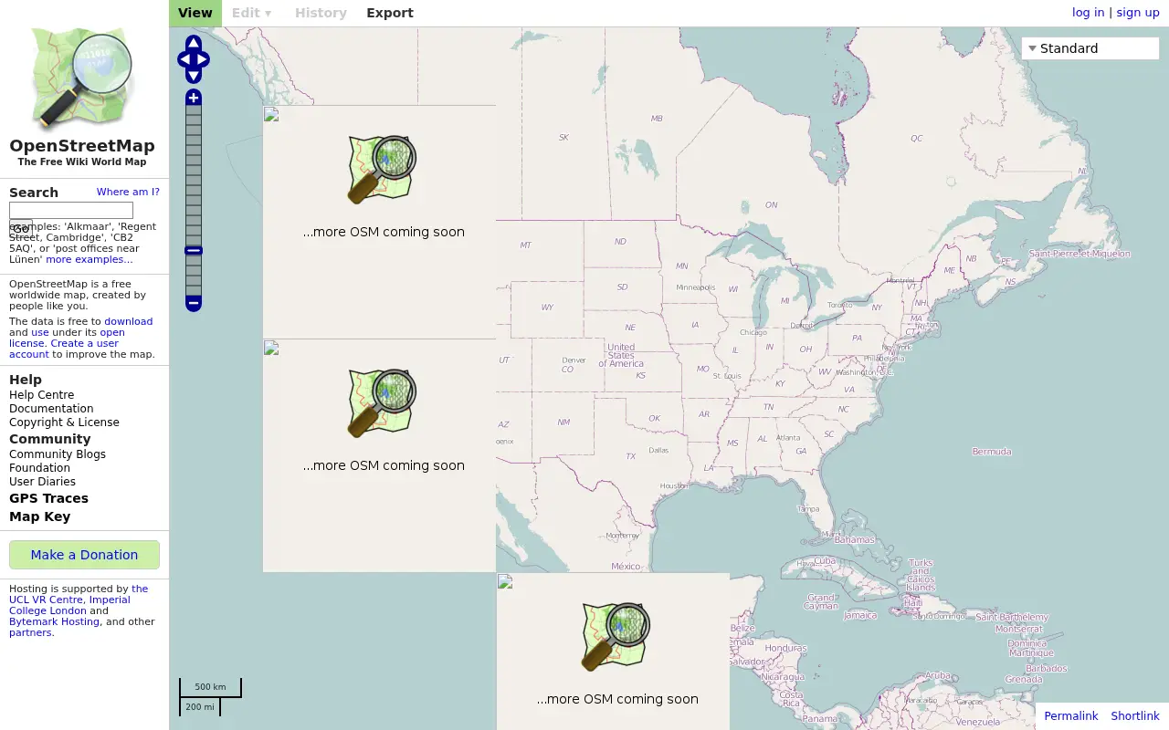 openstreetmap.org in 2012