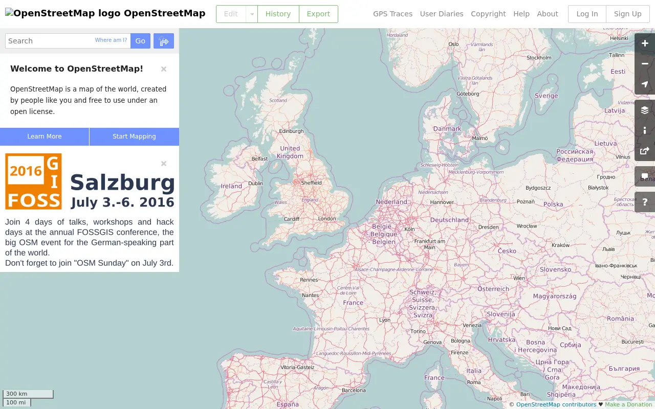 openstreetmap.org in 2016