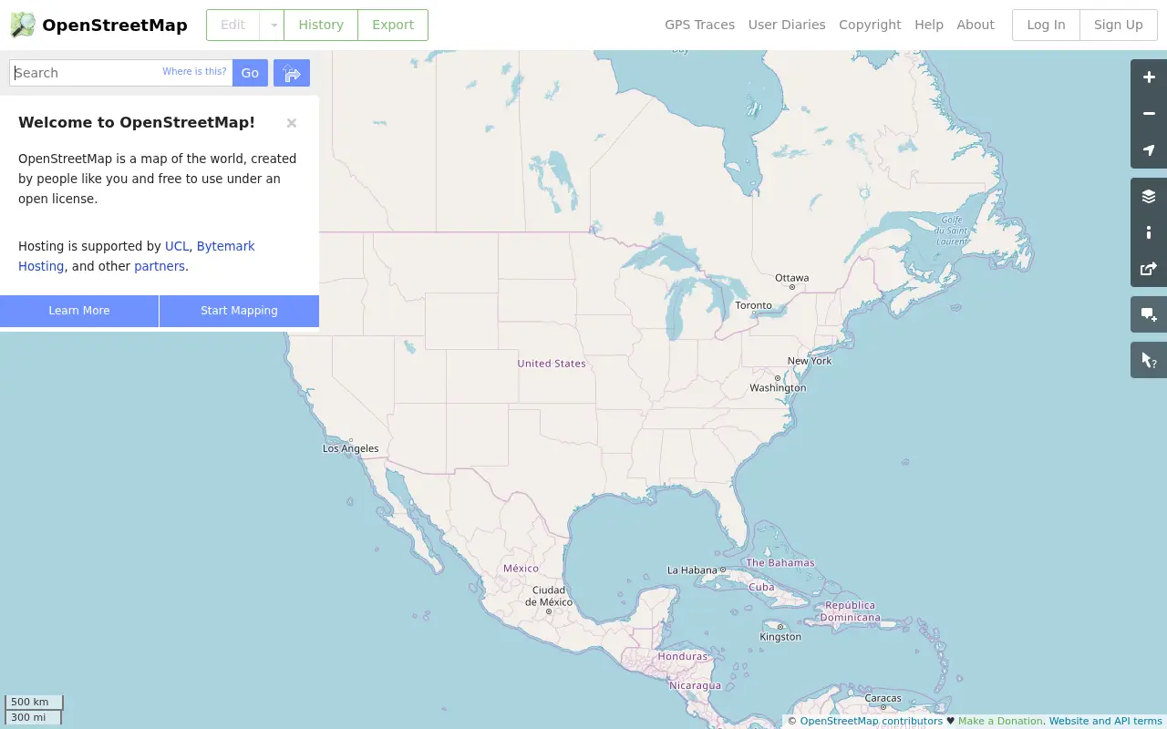 openstreetmap.org in 2019